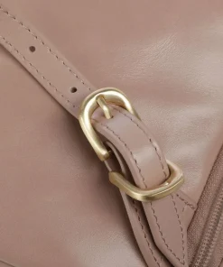 Blue Square Rucksack fein genarbtes Rindsleder altrosa