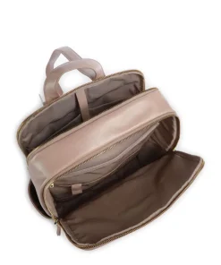 Blue Square Rucksack fein genarbtes Rindsleder altrosa