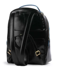 Blue Square Rucksack fein genarbtes Rindsleder schwarz