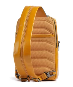 Blue Square Slingbag fein genarbtes Rindsleder gelb