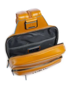 Blue Square Slingbag fein genarbtes Rindsleder gelb