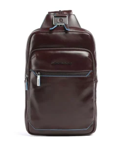 Blue Square Slingbag fein genarbtes Rindsleder braun