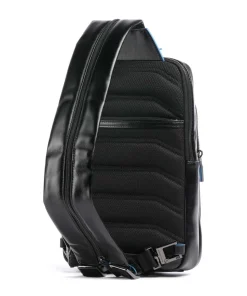 Blue Square Slingbag fein genarbtes Rindsleder schwarz