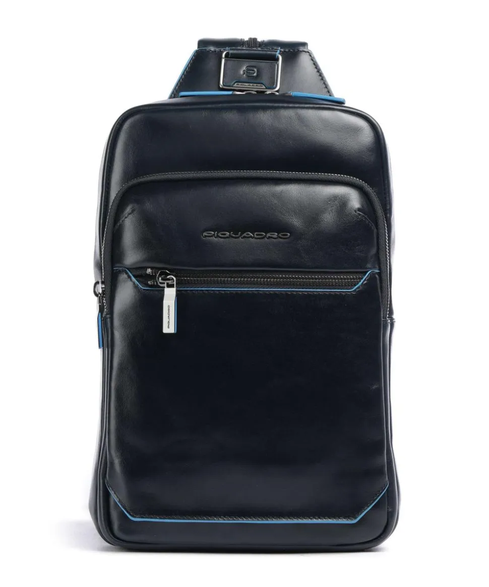 Blue Square Slingbag fein genarbtes Rindsleder navy