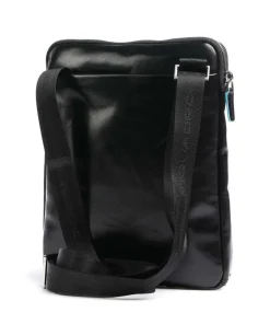 Blue Square Umhängetasche Leder schwarz