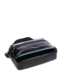 Blue Square Umhängetasche fein genarbtes Rindsleder schwarz