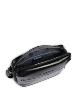Blue Square Umhängetasche fein genarbtes Rindsleder schwarz