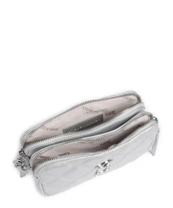 BMARVIS Umhängetasche Lederimitat silber