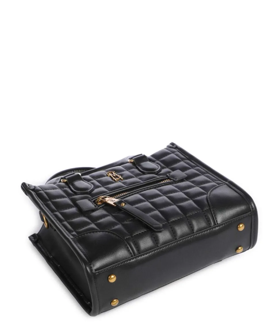 BMASSI Handtasche Lederimitat schwarz