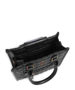 BMASSI Handtasche Lederimitat schwarz