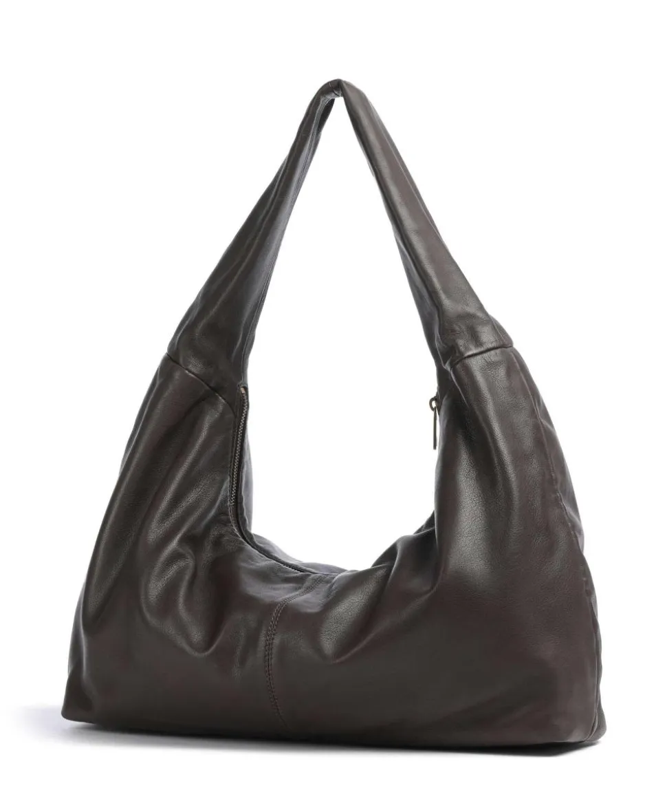 Bo Sheep Natural L Beuteltasche Schafsleder dunkelbraun