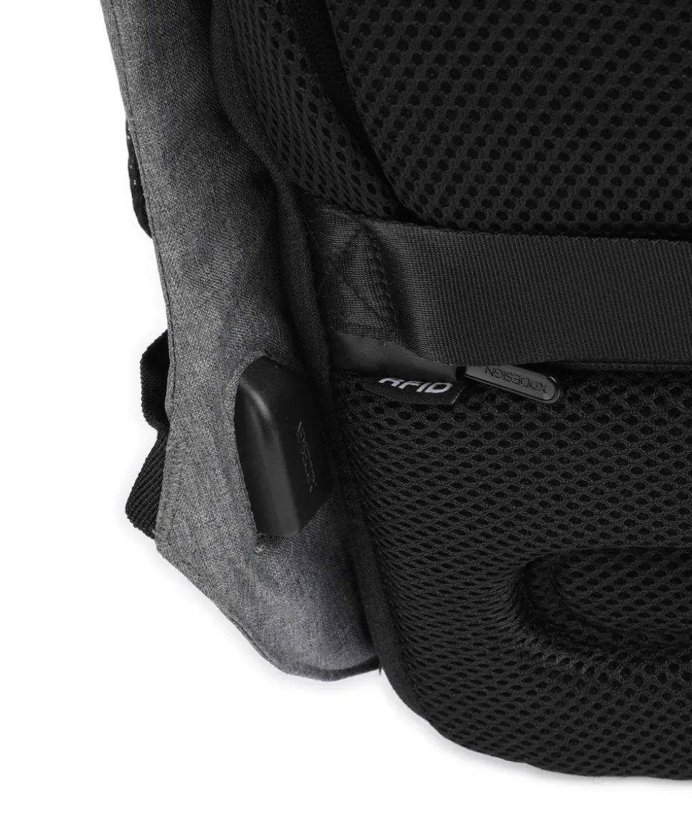 Bobby Hero Small Rucksack 13″ recyceltes Polyester grau