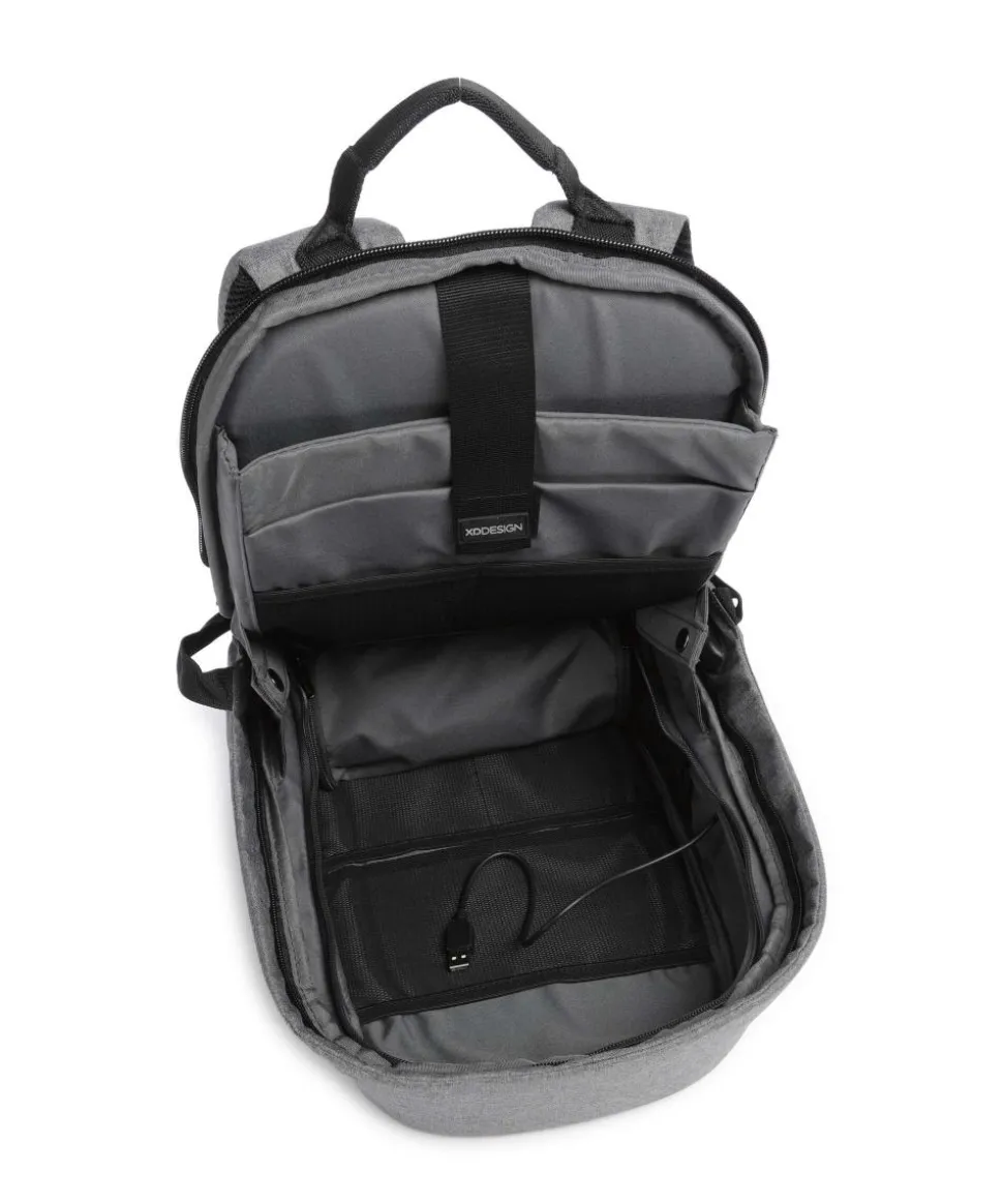 Bobby Hero Small Rucksack 13″ recyceltes Polyester grau