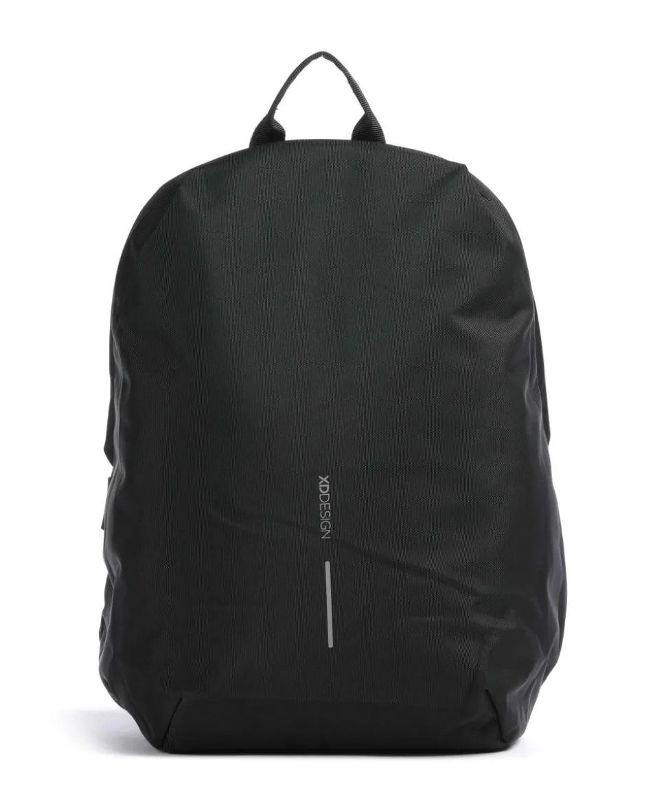 Bobby Soft Rucksack 15″ recyceltes Polyester schwarz