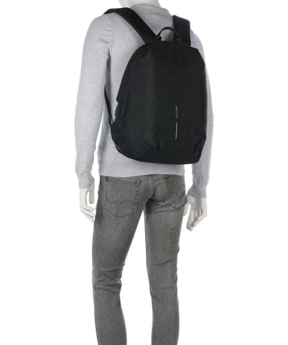 Bobby Soft Rucksack 15″ recyceltes Polyester schwarz
