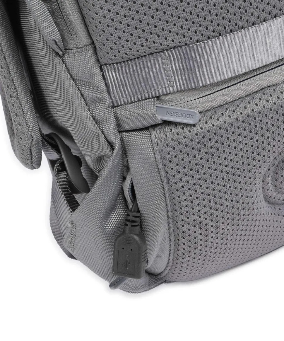 Bobby Soft Rucksack 15″ recyceltes Polyester grau