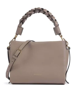Boheme Grana Double Handtasche genarbtes Leder taupe