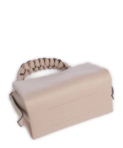 Boheme Grana Double Handtasche genarbtes Leder nude