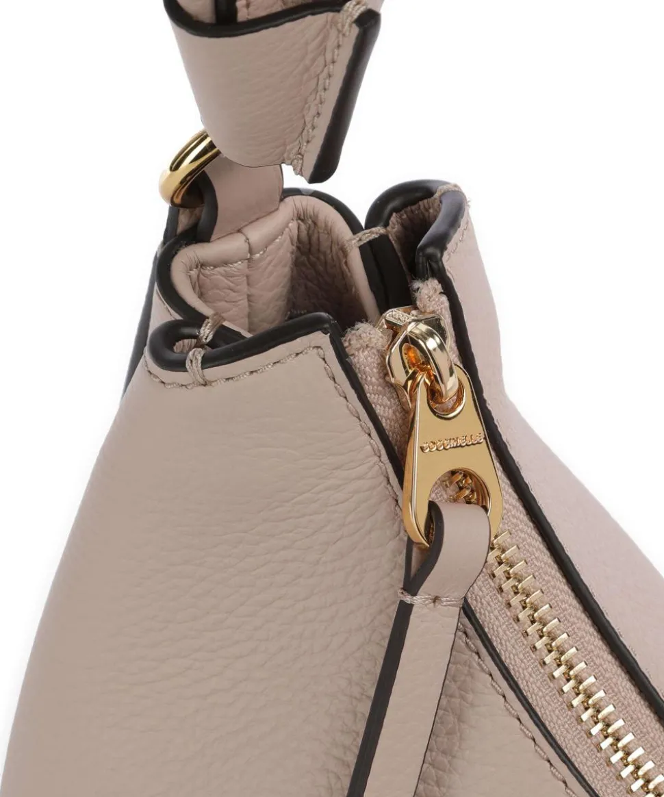 Boheme Grana Double Schultertasche genarbtes Leder altrosa