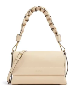 Boheme Grana Double Schultertasche genarbtes Rindsleder natur