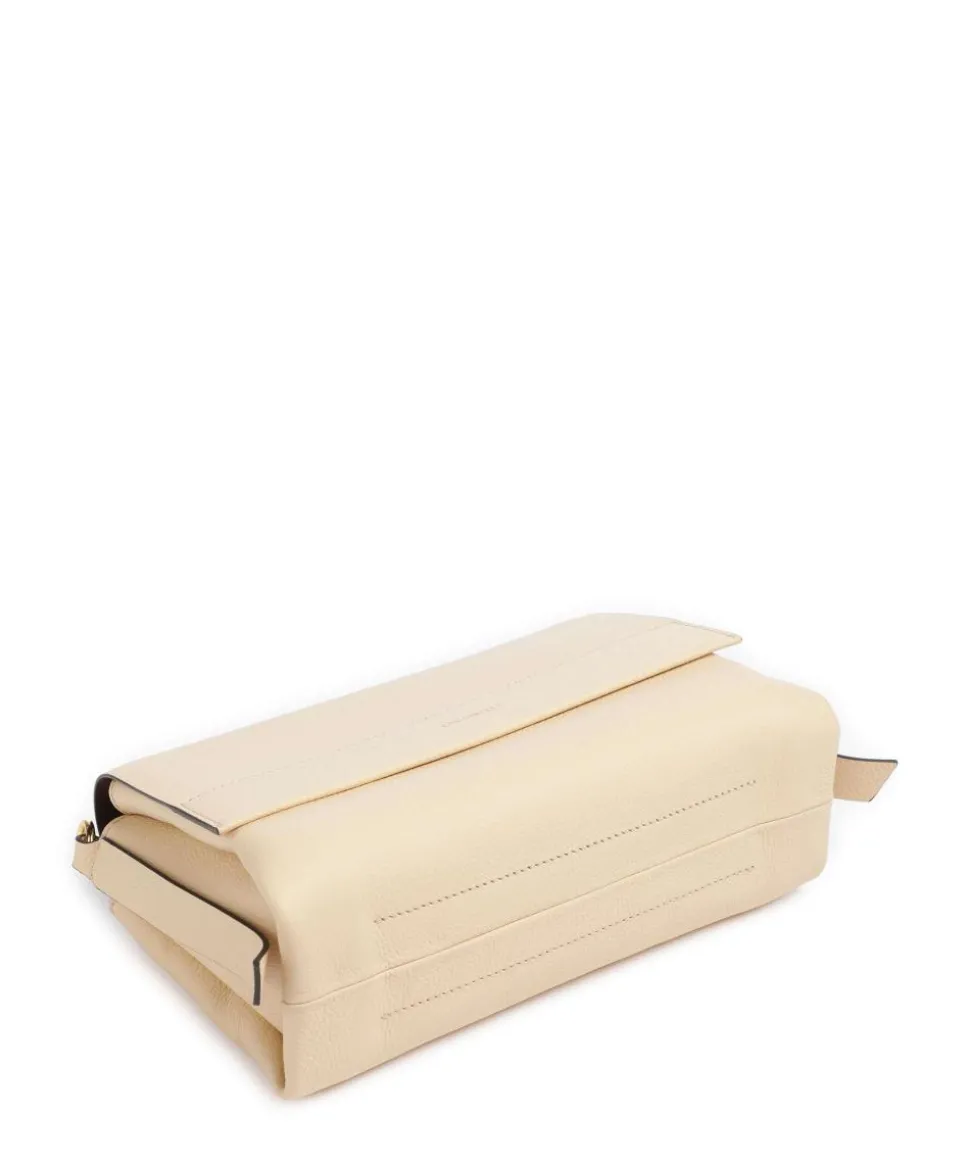 Boheme Grana Double Schultertasche genarbtes Rindsleder natur