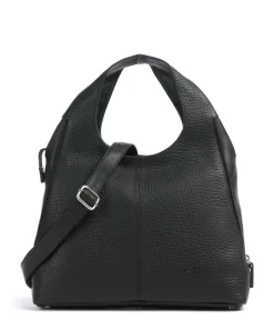 Boston Kirsten Handtasche genarbtes Leder schwarz
