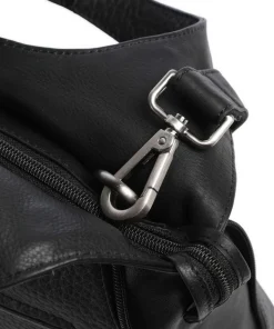 Boston Kirsten Handtasche genarbtes Leder schwarz