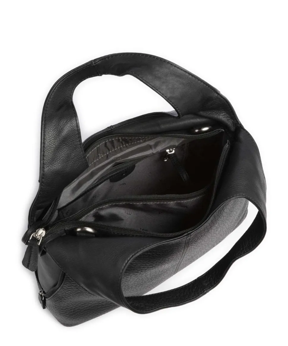 Boston Kirsten Handtasche genarbtes Leder schwarz