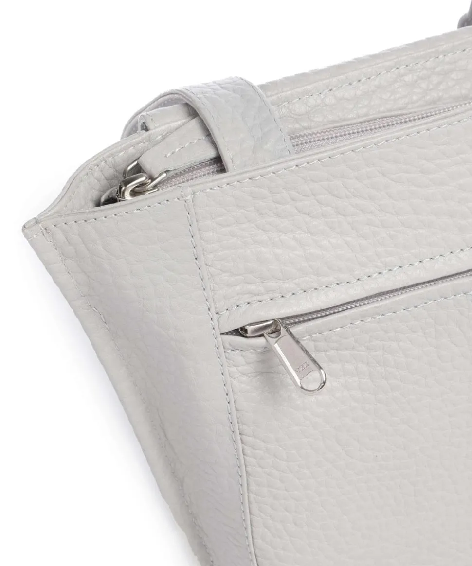 Boston Lorna Umhängetasche genarbtes Leder hellgrau