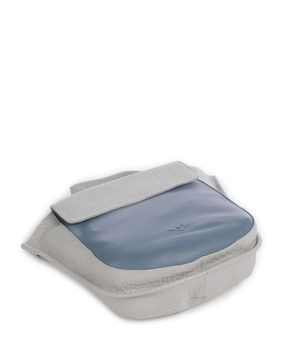 Boston Lorna Umhängetasche genarbtes Leder hellgrau