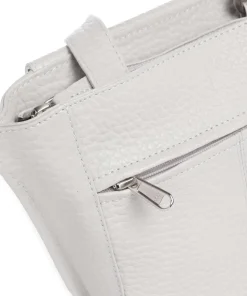 Boston Lorna Umhängetasche genarbtes Leder hellgrau