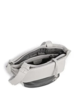 Boston Lorna Umhängetasche genarbtes Leder hellgrau