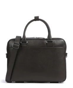 Bosun Aktentasche 15″ genarbtes Rindsleder dunkelbraun