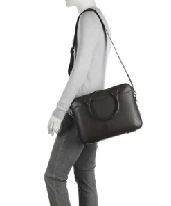 Bosun Aktentasche 15″ genarbtes Rindsleder dunkelbraun