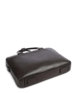 Bosun Aktentasche 15″ genarbtes Rindsleder dunkelbraun