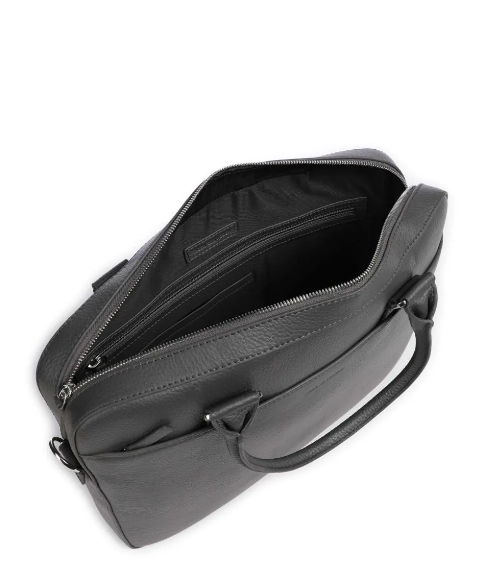 Bosun Aktentasche 15″ genarbtes Rindsleder dunkelgrau