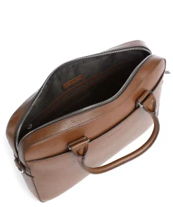 Bosun Aktentasche genarbtes Kalbsleder braun