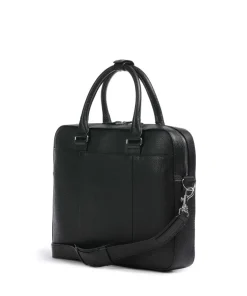 Bosun Aktentasche genarbtes Kalbsleder schwarz
