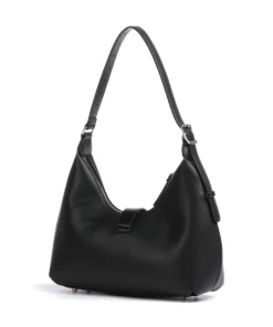 BOVIE Schultertasche Lederimitat schwarz