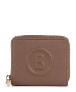 Bozen Dama RFID Geldbörse genarbtes Rindsleder braun