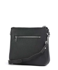 Bozen Hedwig Umhängetasche genarbtes Rindsleder schwarz