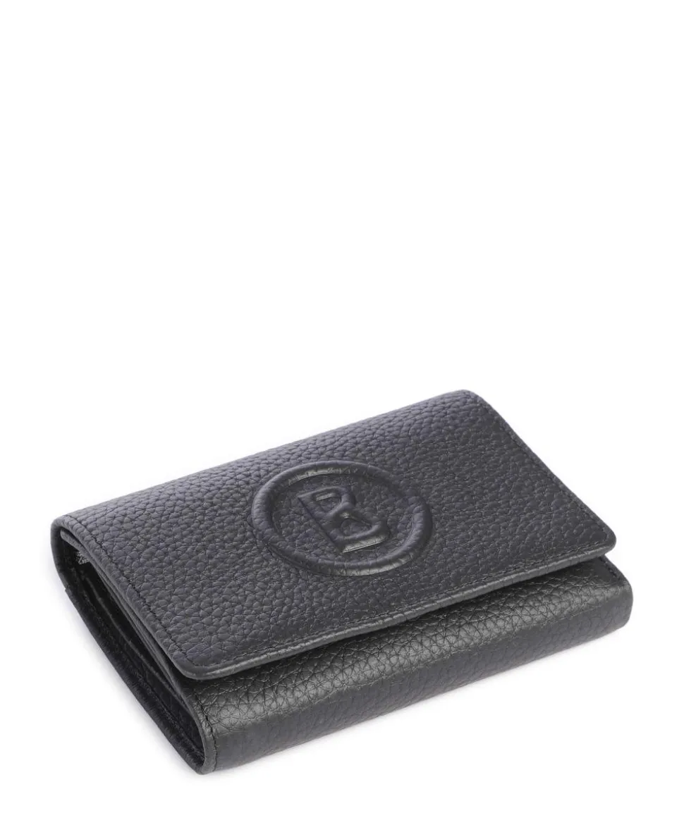 Bozen Nena RFID Geldbörse genarbtes Rindsleder schwarz