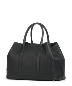 Bozen Theresa Shopper genarbtes Rindsleder schwarz