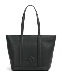 Bozen Zeta Shopper genarbtes Rindsleder schwarz