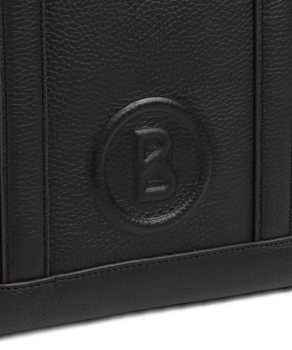 Bozen Zeta Shopper genarbtes Rindsleder schwarz