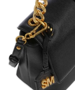 BPATTS-E Schultertasche Lederimitat schwarz