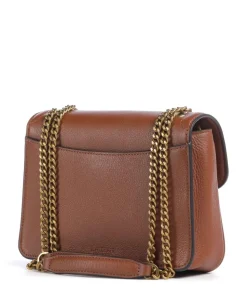 Bradley Small Schultertasche genarbtes Rindsleder braun