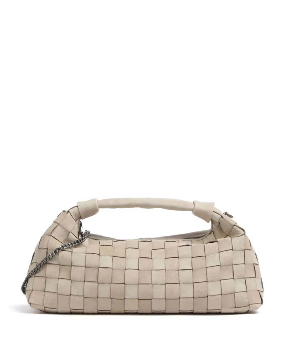 Braided Dandy Handtasche genarbtes Kalbsleder beige