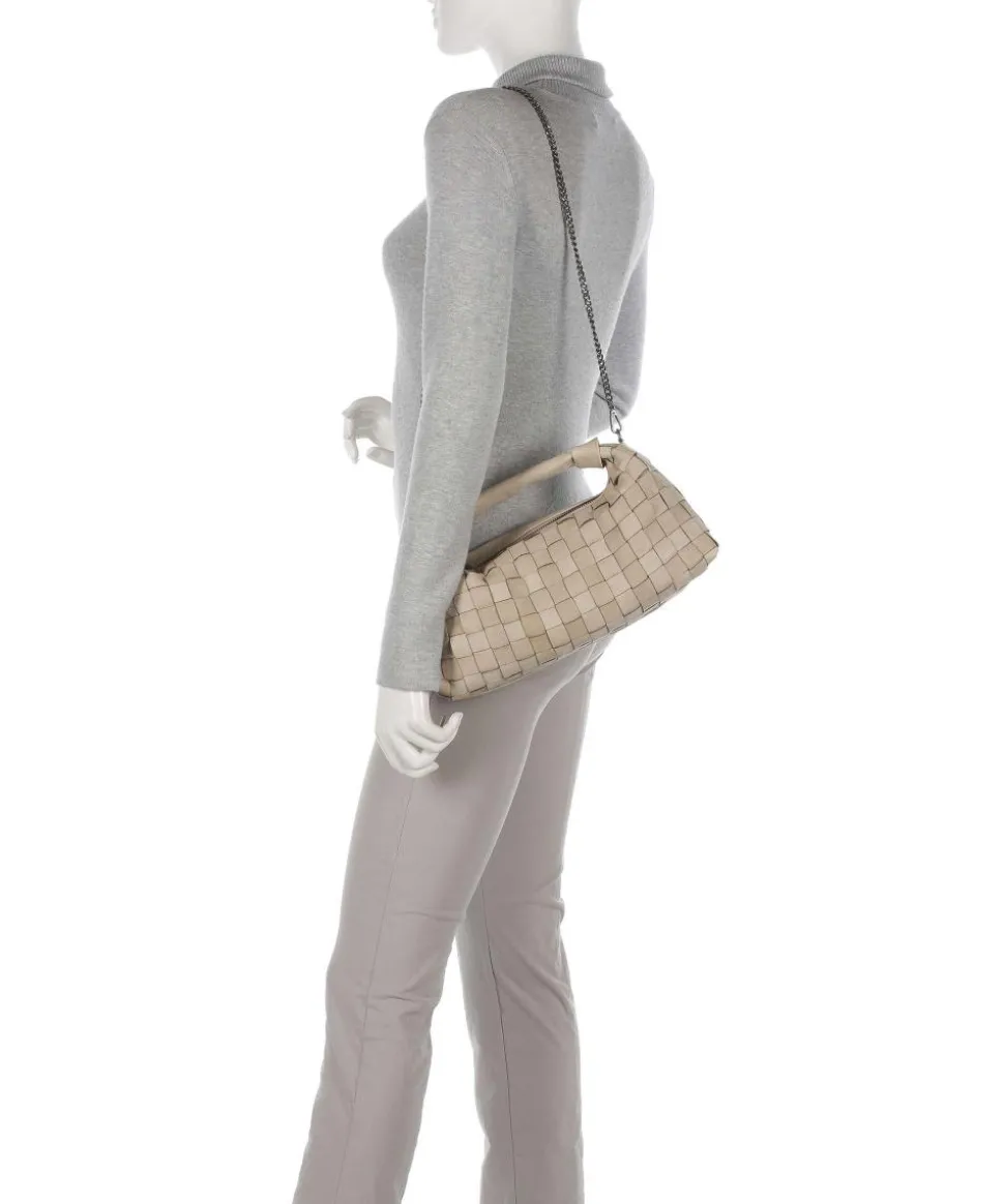 Braided Dandy Handtasche genarbtes Kalbsleder beige