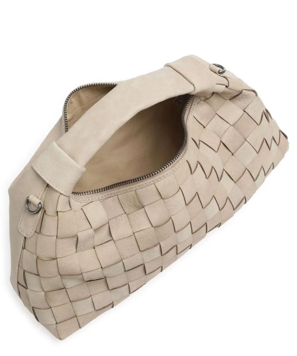 Braided Dandy Handtasche genarbtes Kalbsleder beige